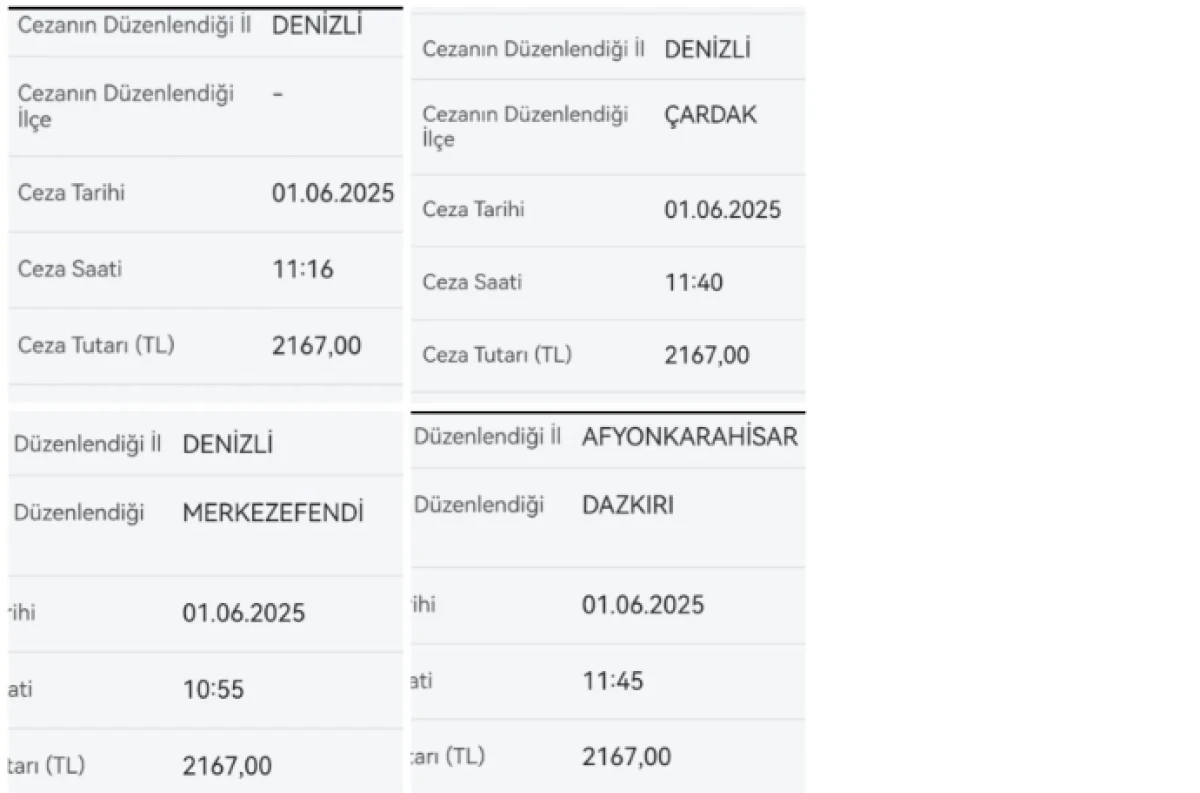 50 Dakikada 4 Kez Yakalandı, Ceza Dudak Uçuklattı!