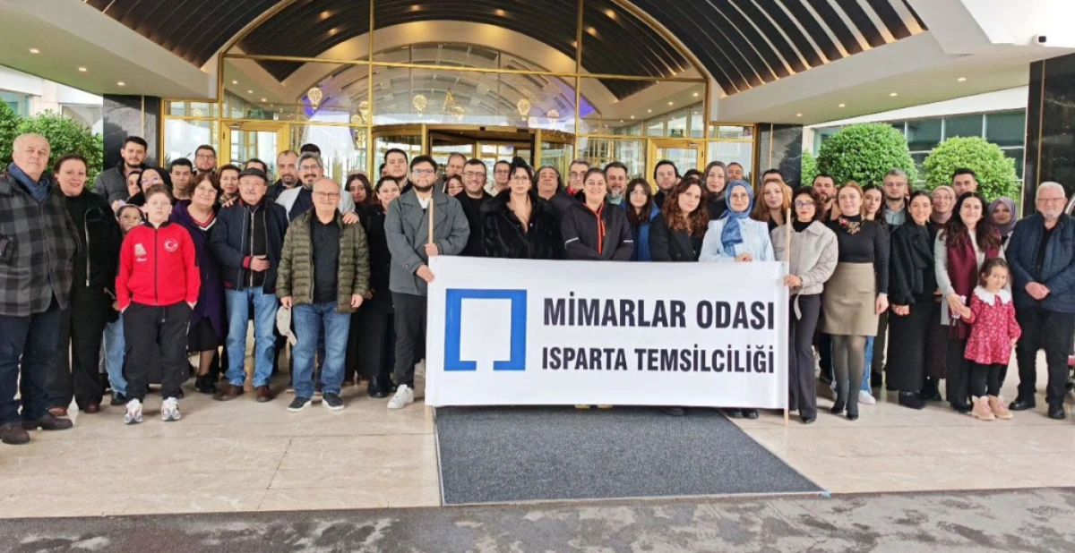 Antalya Mimarlar Odası se&ccedil;imine Isparta'dan 100 mimar katıldı