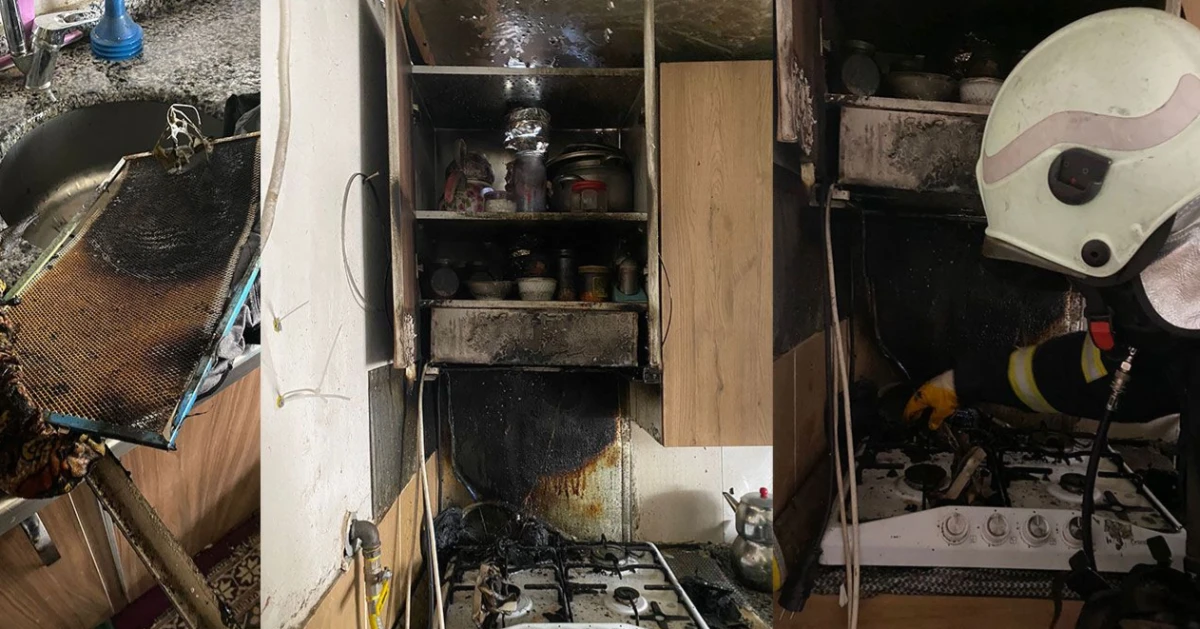 Aspirat&ouml;rden &ccedil;ıkan Yangın İtfaiye Tarafından Hızla S&ouml;nd&uuml;r&uuml;ld&uuml;