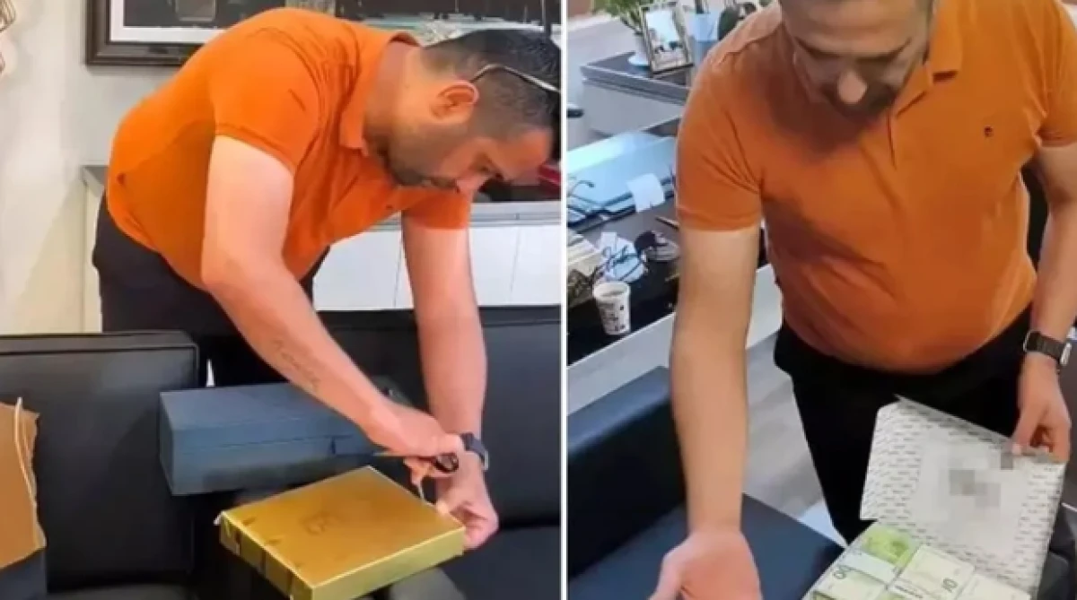 Baklava kutusundaki paraları böyle açıkladı!