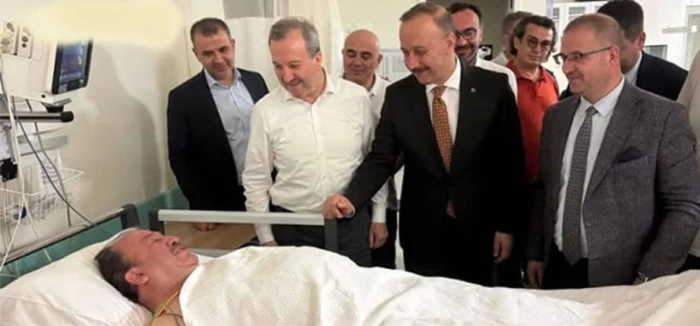 Belediye Başkan Yardımcısı Musa Macit'e Geçmiş Olsun Ziyareti
