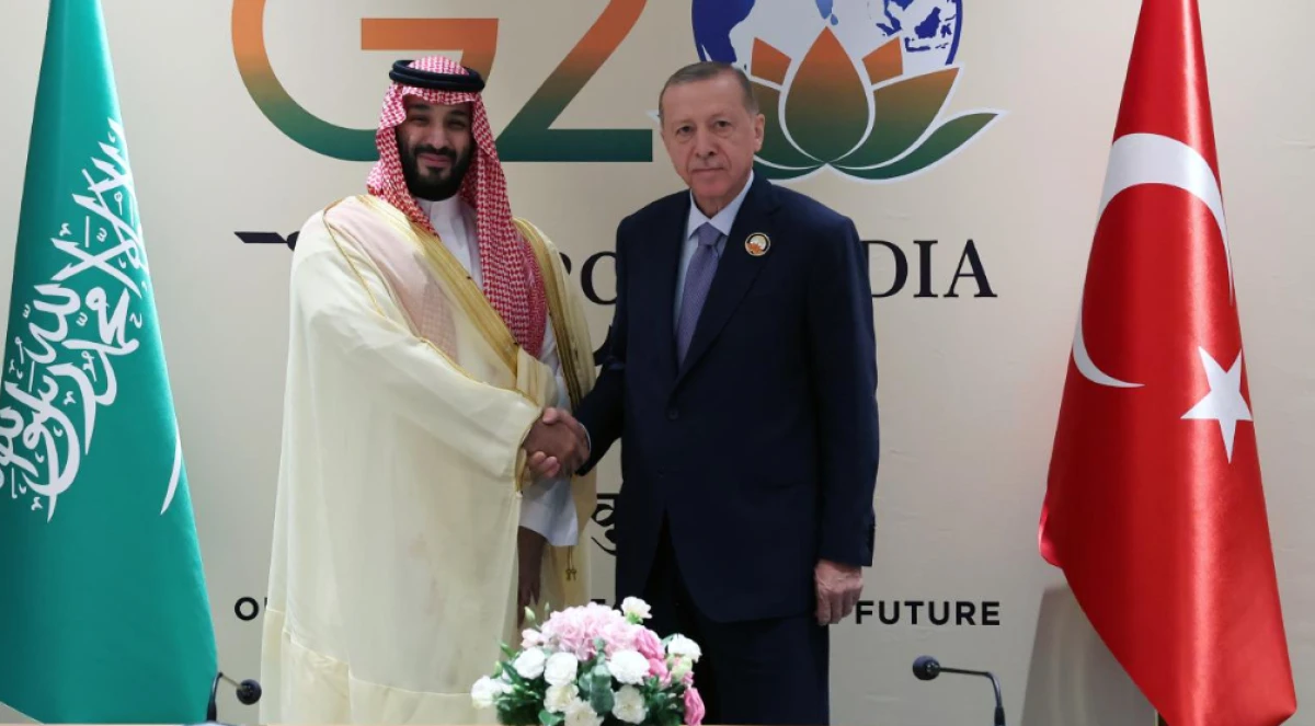 Cumhurbaşkanı Erdoğan, Suudi Arabistan Veliaht Prensi Selman ile g&ouml;r&uuml;şt&uuml;