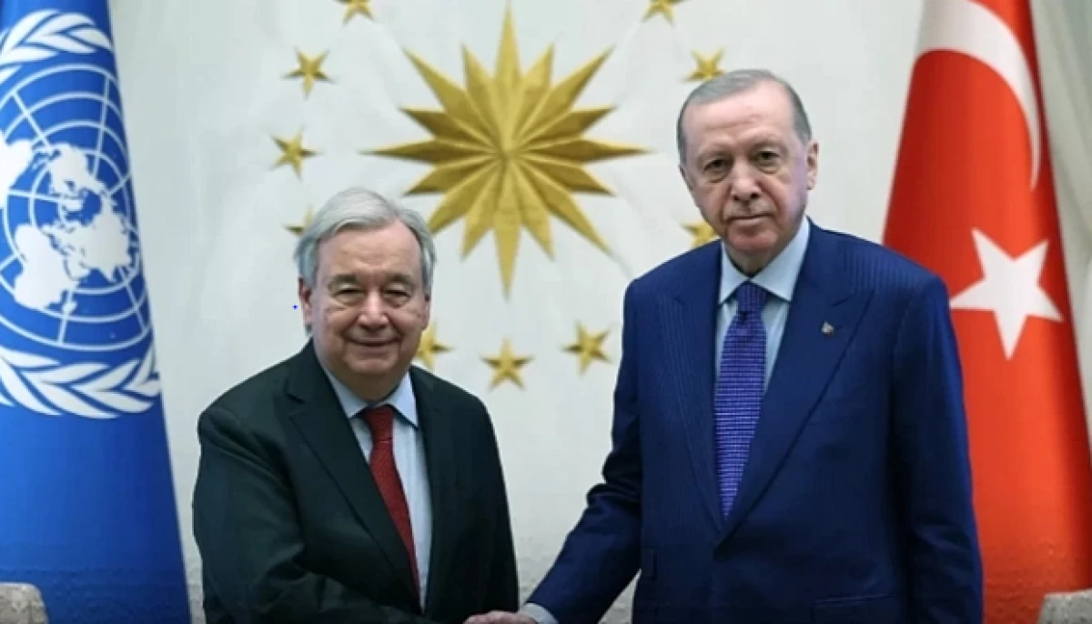 Cumhurbaşkanı Erdoğan'dan BM Genel Sekreteri Guterres'e 'Barış &Ouml;d&uuml;l&uuml;': K&uuml;resel adaletin sesi oldu