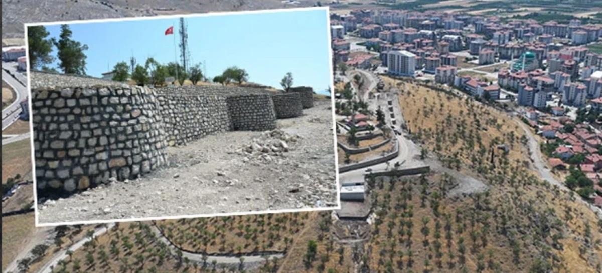 Çünür Tepesi’nde duvar yapım çalışmaları devam ediyor