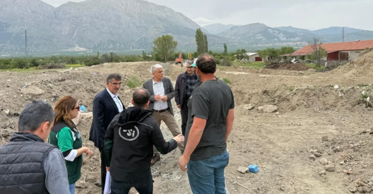 DSİ Bölge Müdürü Erkan Çalışmaları Yerinde İnceledi