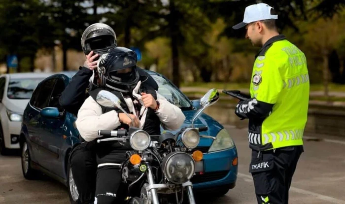 Isparta Trafiğinde Motosiklet Alarmı