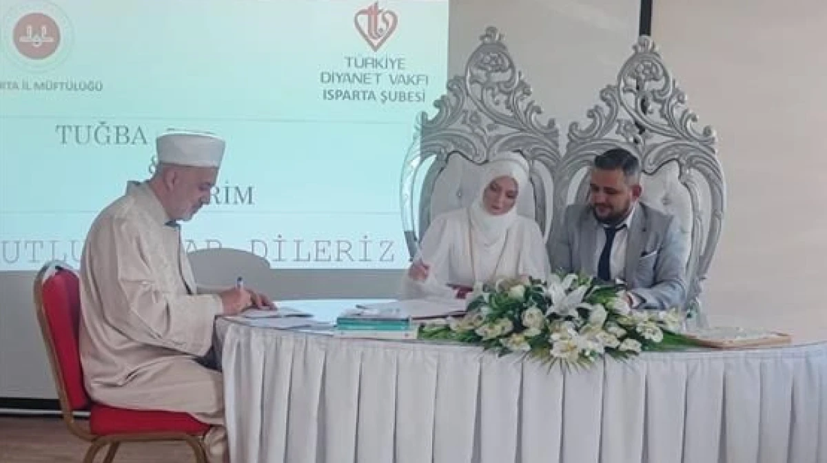 Isparta&rsquo;da 2026&rsquo;nın İlk Nik&acirc;hı Kıyıldı