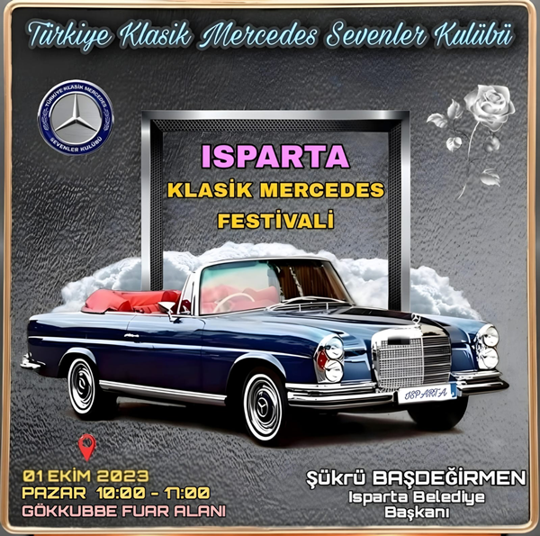 Isparta’da Klasik Mercedes Festivali Yapılacak