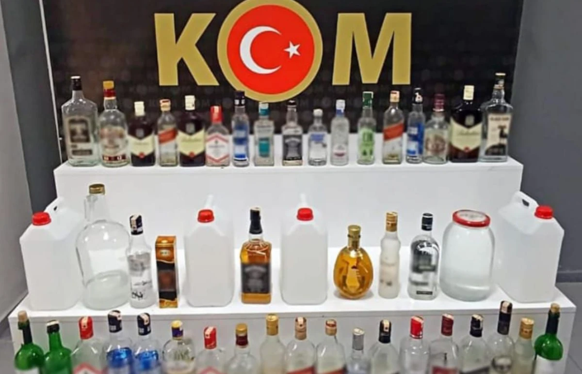 Isparta'da sahte içki operasyonu