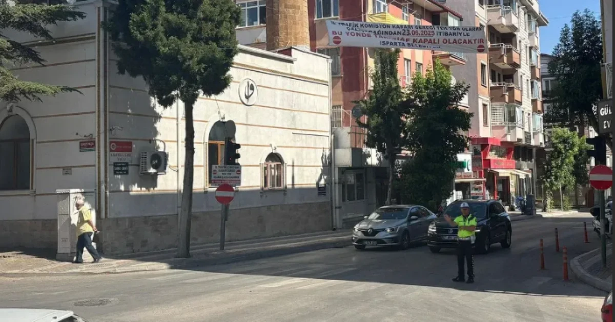Isparta’da Tek Yön Trafik Uygulaması Başladı