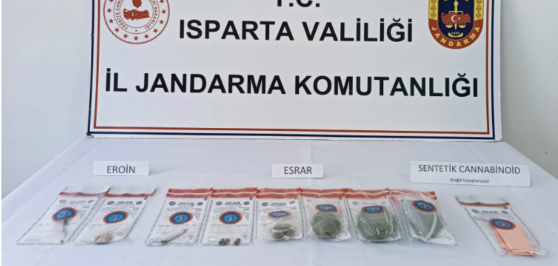 Isparta’da uyuşturucu operasyonunda 3 kişi tutuklandı