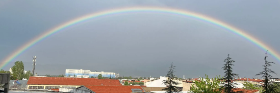 Isparta'da Yağmur Sonrası Rengarenk Görüntüler