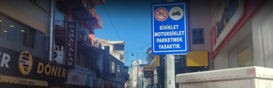 Kafeler Caddesi'ne Motosiklet Parkı Yasaklandı