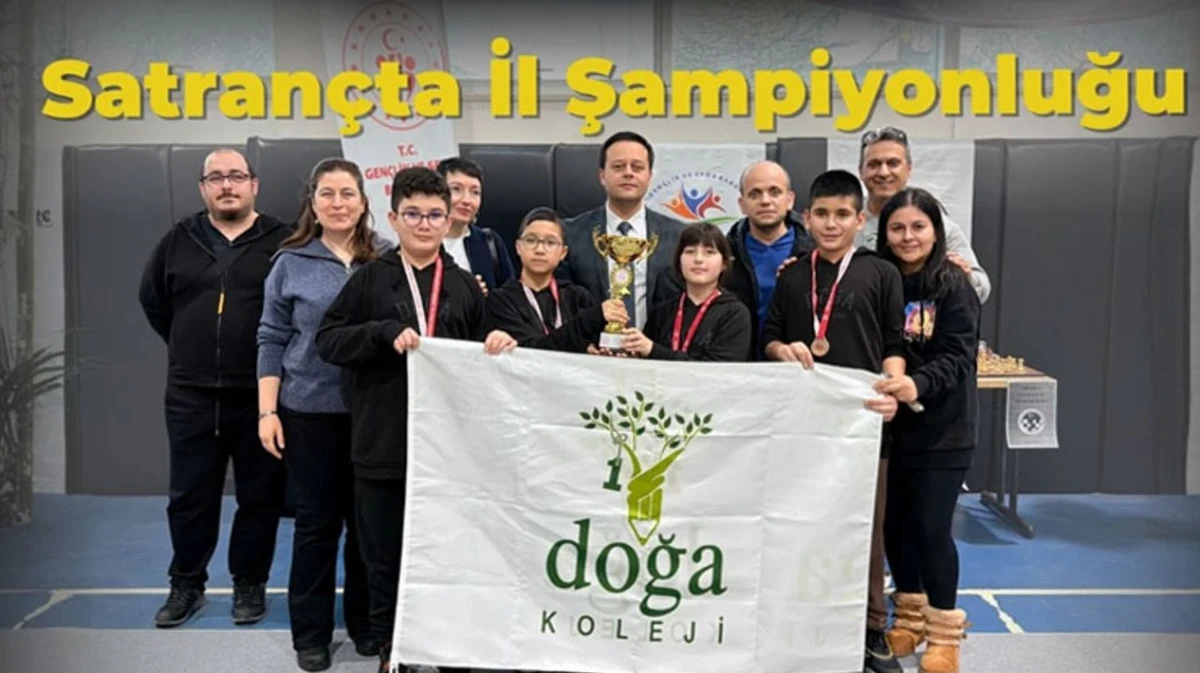 K&uuml;&ccedil;&uuml;kler Satran&ccedil;ta İl Şampiyonu Isparta Doğa Koleji