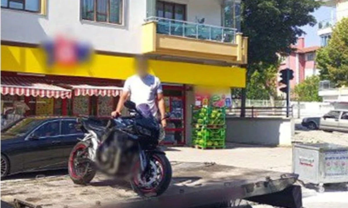 Plakasız Motosiklet Trafikten Men Edildi