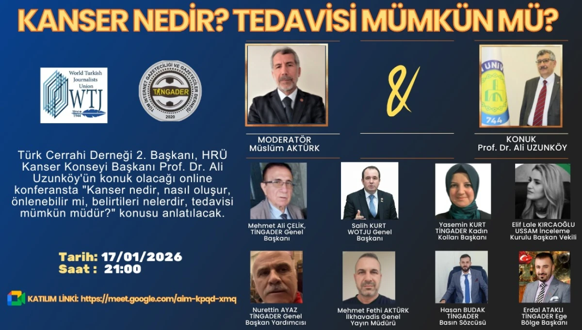 PROF. DR. ALİ UZUNK&Ouml;Y: KANSER KADER DEĞİL, TEDAVİSİ BİR S&Uuml;RE&Ccedil;TİR DEDİ