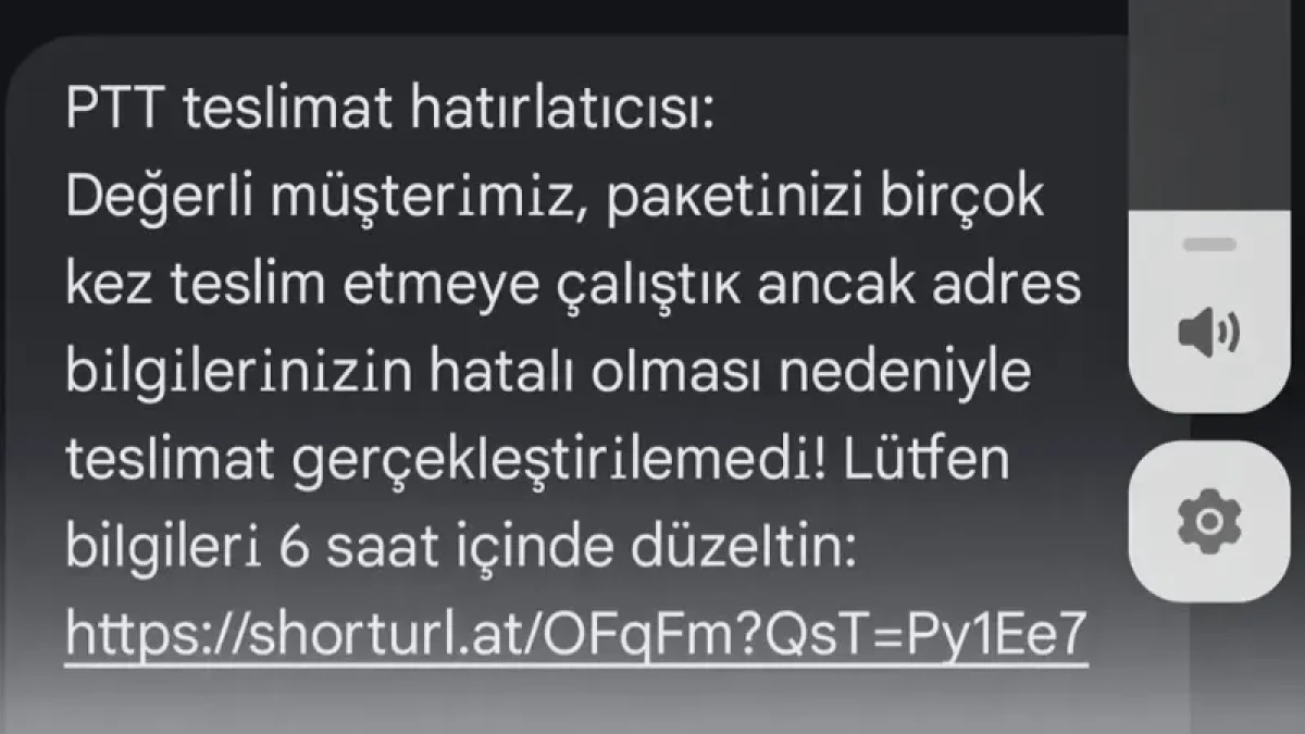 PTT Adı Kullanılarak Gönderilen Mesaj Şüphe Uyandırdı