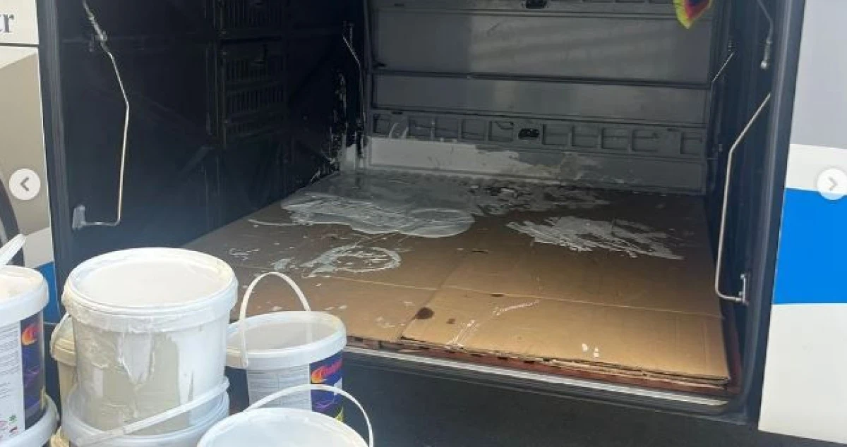 Şehirlerarası Otobüs Terminali'nde Dökülen Boyalar Otogarı Karıştırdı