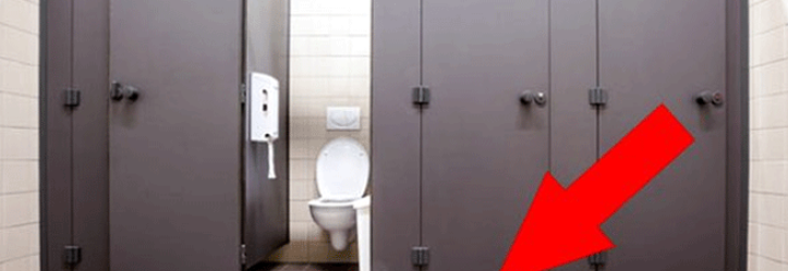 Tuvalet kapılarının altındaki boşluğun neden olduğunu biliyor muydunuz ?